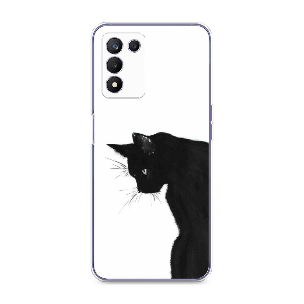 

Чехол Awog на Realme Q3s "Black cat", Черный;белый, 257950-1