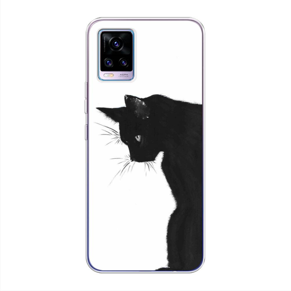 

Чехол Awog на Vivo V20 "Black cat", Черный;белый, 263350-1