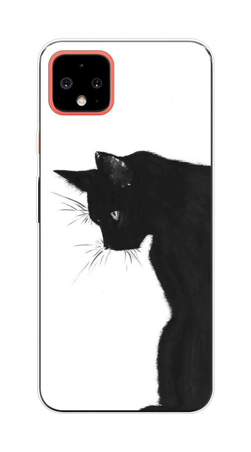 

Чехол Awog на Google Pixel 4 XL "Black cat", Черный;белый, 270550-1