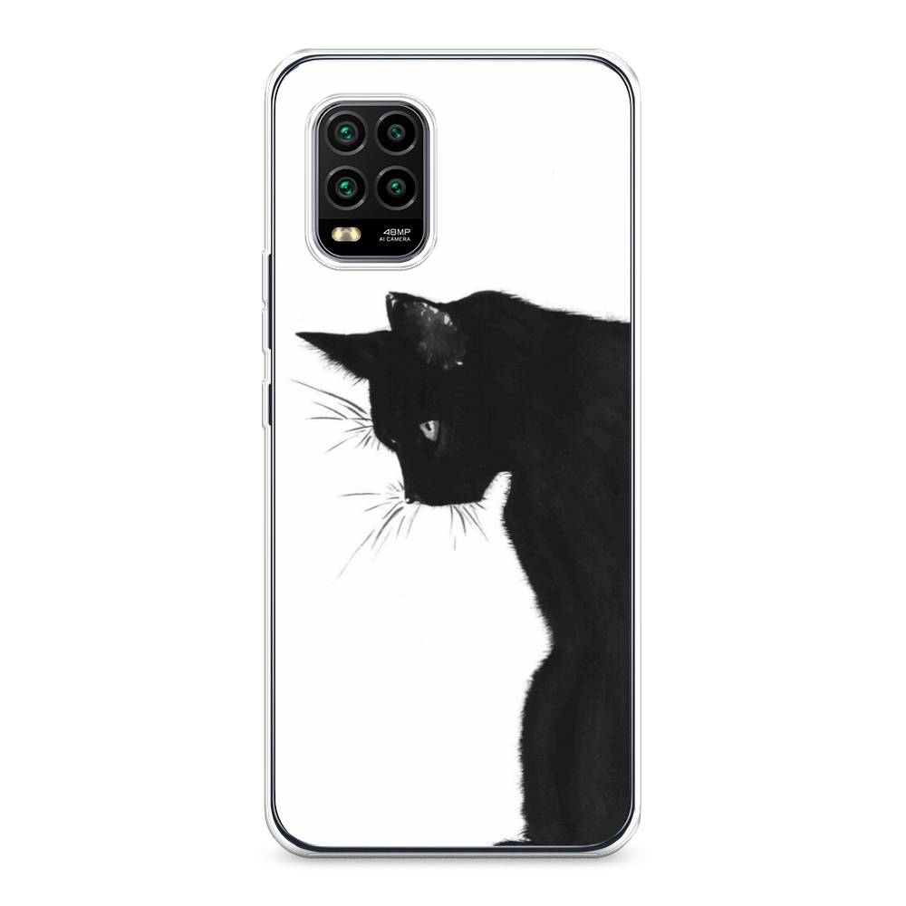 

Чехол Awog на Xiaomi Mi 10 Lite "Black cat", Черный;белый, 38550-1