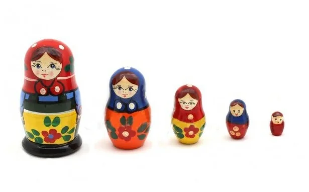 

Матрешка Загорская маленькая 5 в 1