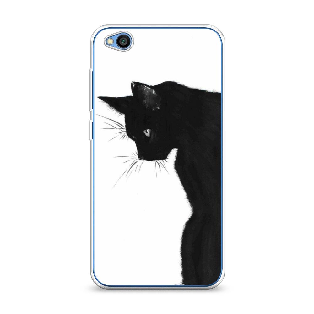 

Чехол Awog на Xiaomi Redmi Go "Black cat", Черный;белый, 35150-1