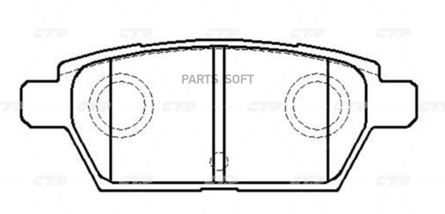 

Тормозные колодки Ctr дисковые GK0710