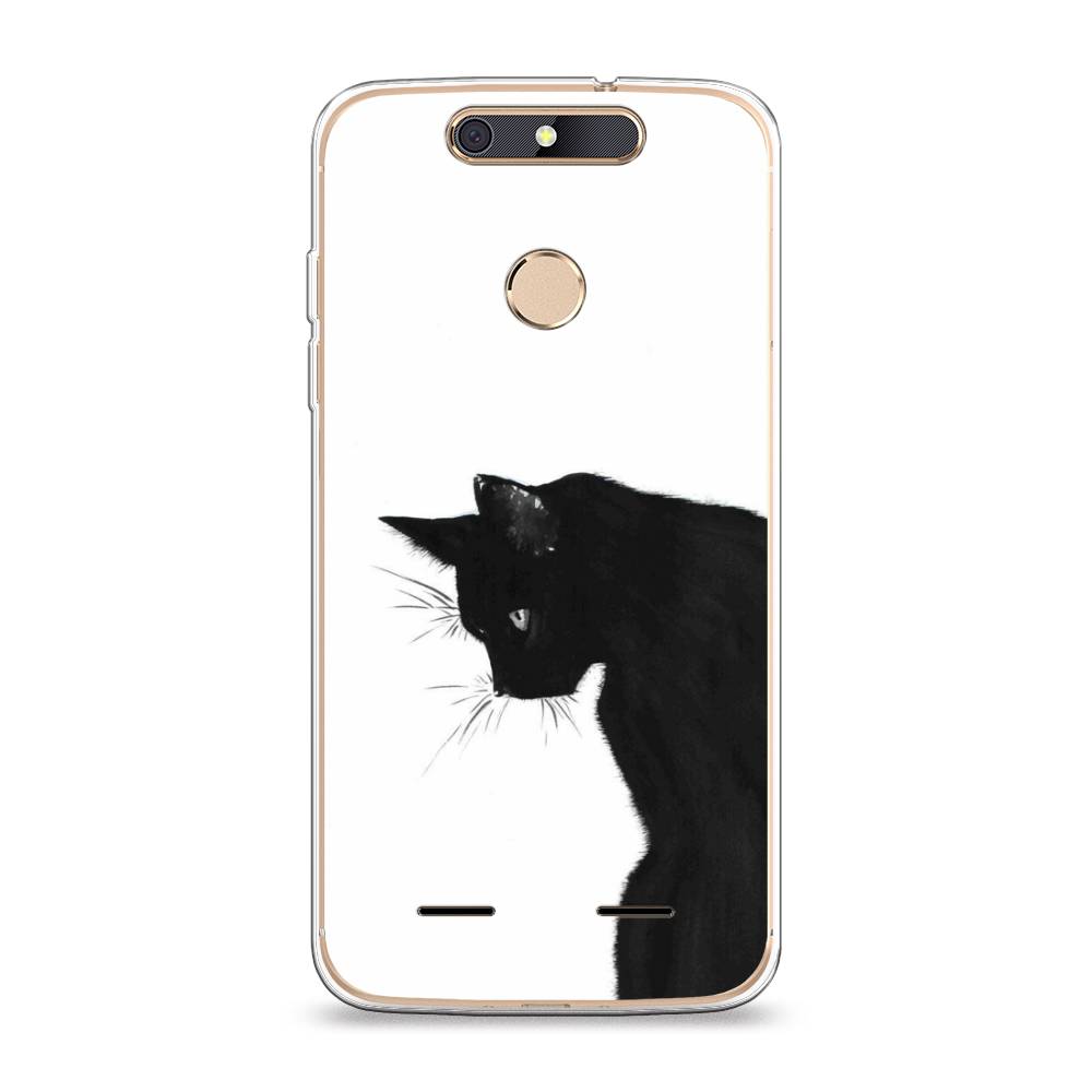 

Чехол Awog на ZTE Blade V8 mini / ЗТЕ Блэйд V8 mini "Black cat", 131950-1