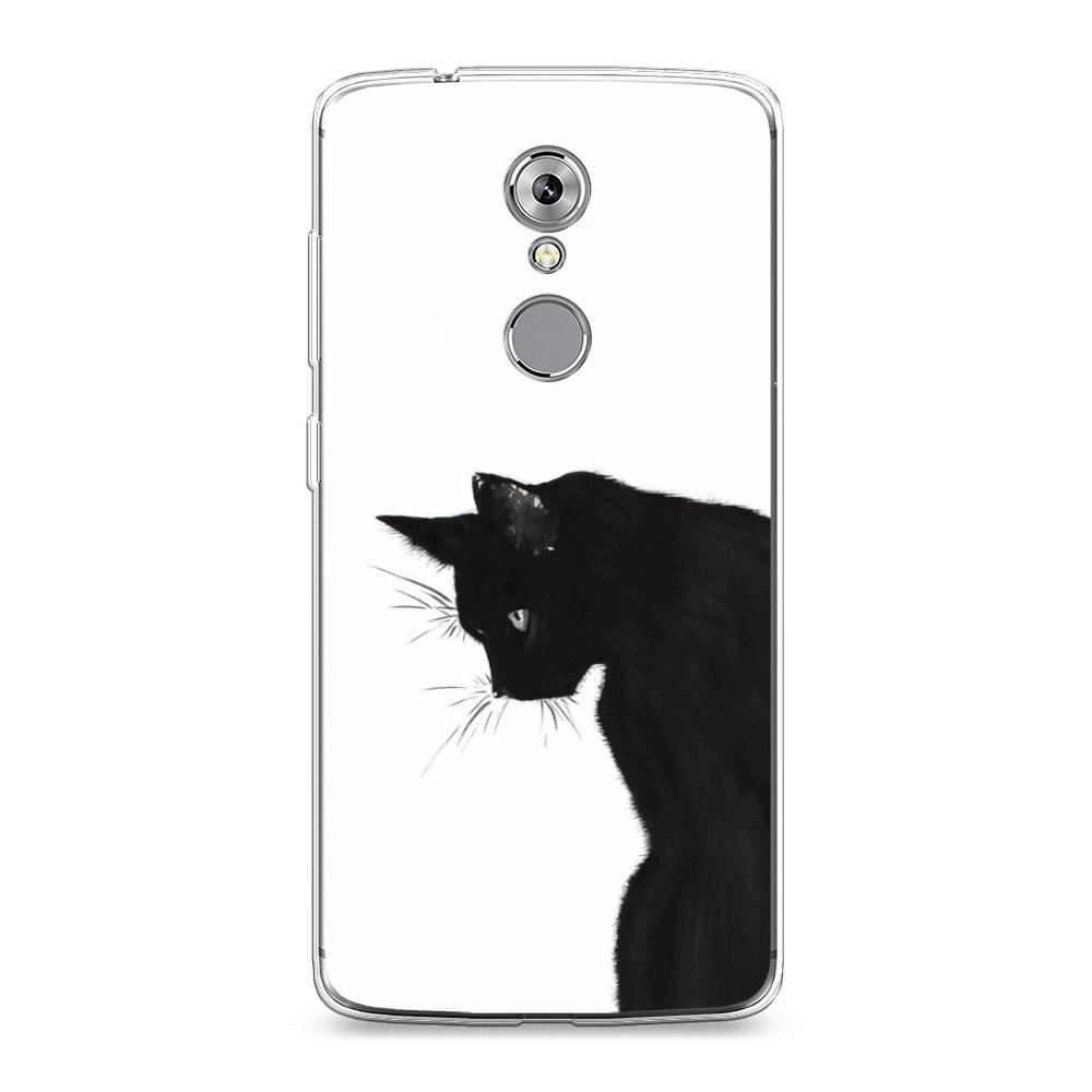 

Чехол Awog на ZTE Axon 7 / ЗТЕ Axon 7 "Black cat", Черный;белый, 131450-1