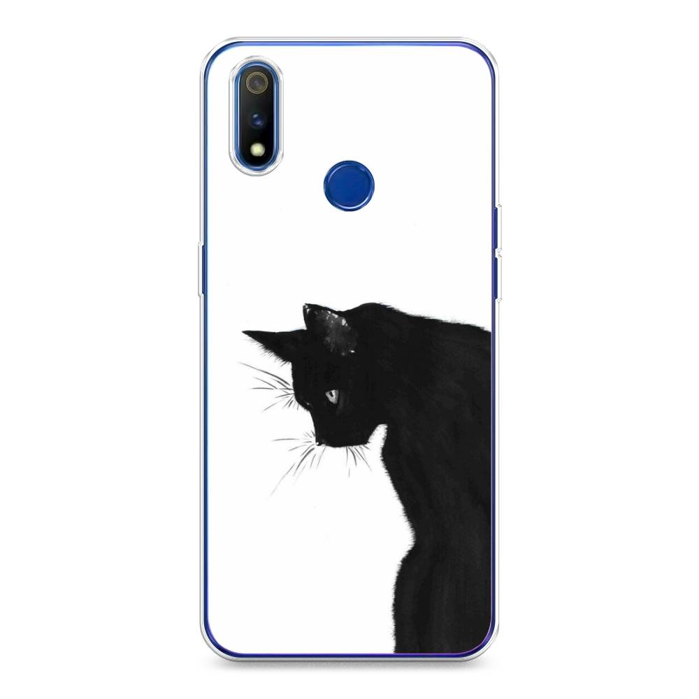 

Чехол Awog на Realme 3 Pro "Black cat", Черный;белый, 251250-1