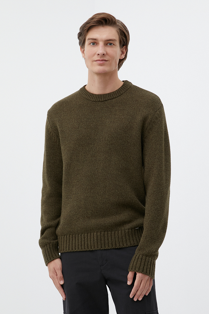 

Джемпер мужской FWB21131 Finn Flare зеленый M, FWB21131