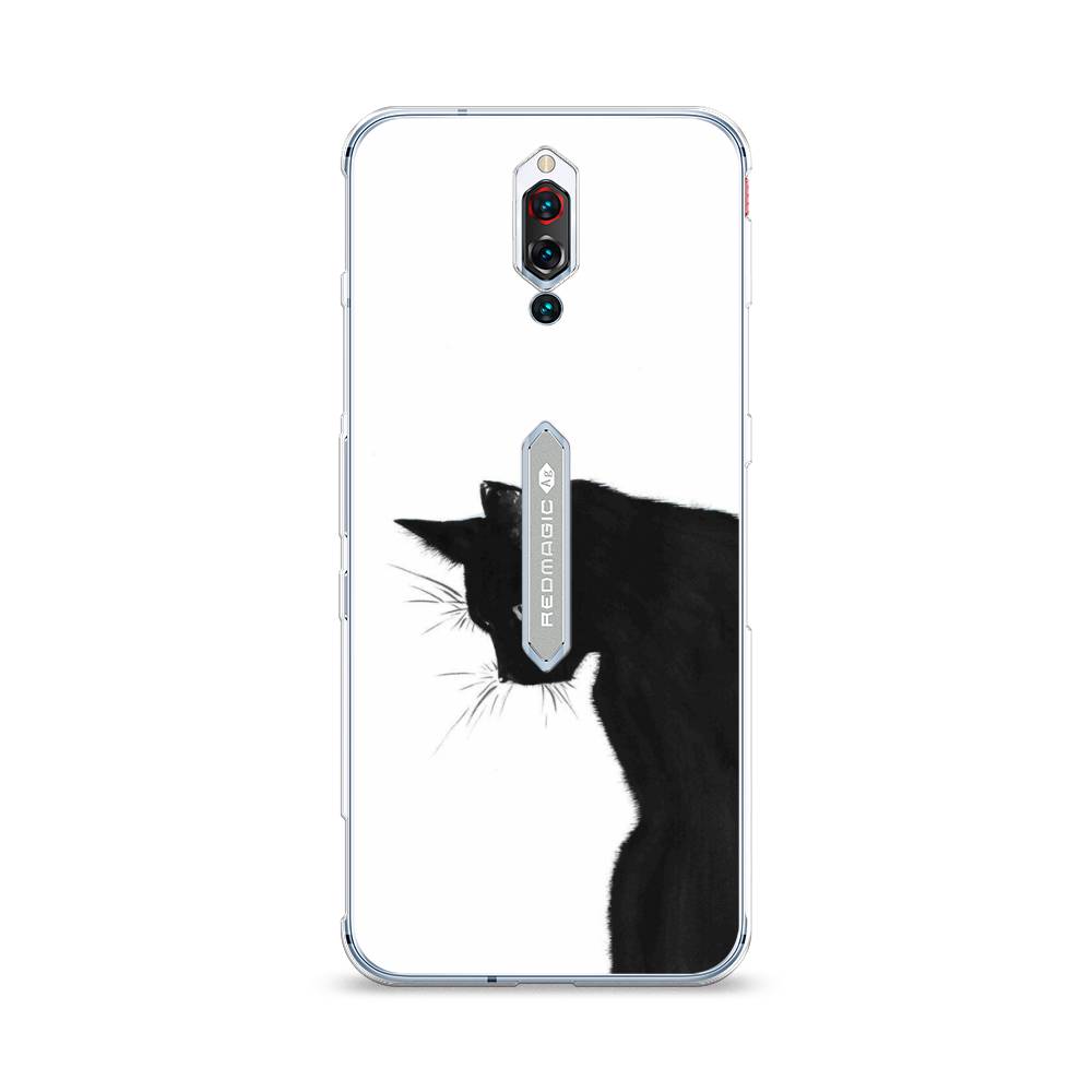 

Чехол Awog на ZTE Red Magic 5S / ЗТЕ Red Magic 5S "Black cat", Черный;белый, 134250-1