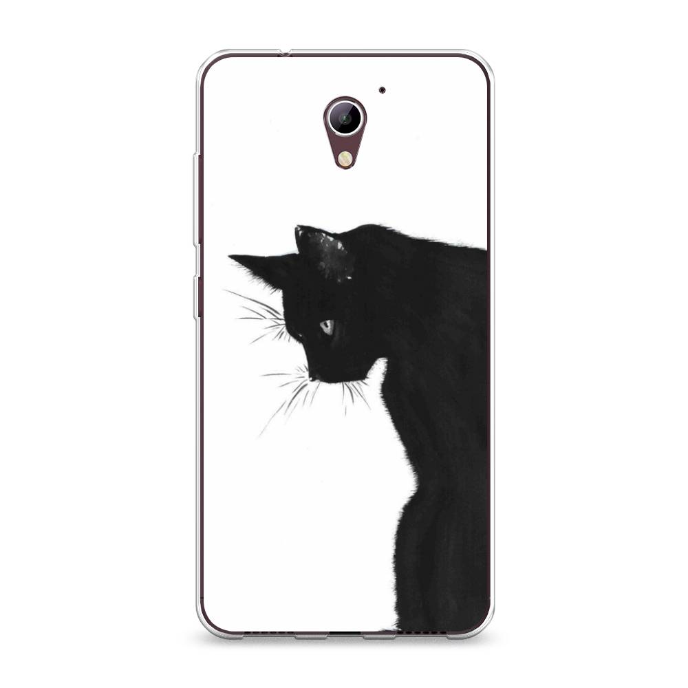 

Чехол Awog на ZTE Blade A510 / ЗТЕ Блэйд A510 "Black cat", Черный;белый, 130150-1