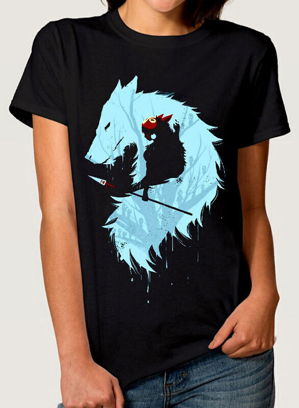 

Футболка женская Dream Shirts Принцесса Мононоке - Студия Гибли 50009181 черная L, Принцесса Мононоке - Студия Гибли 50009181