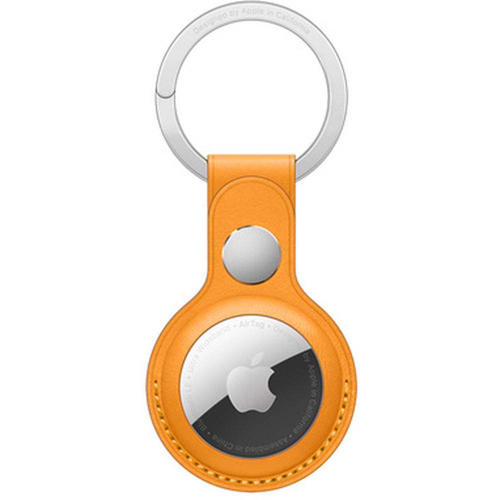 фото Брелок-подвеска для airtag leather key ring california poppy apple