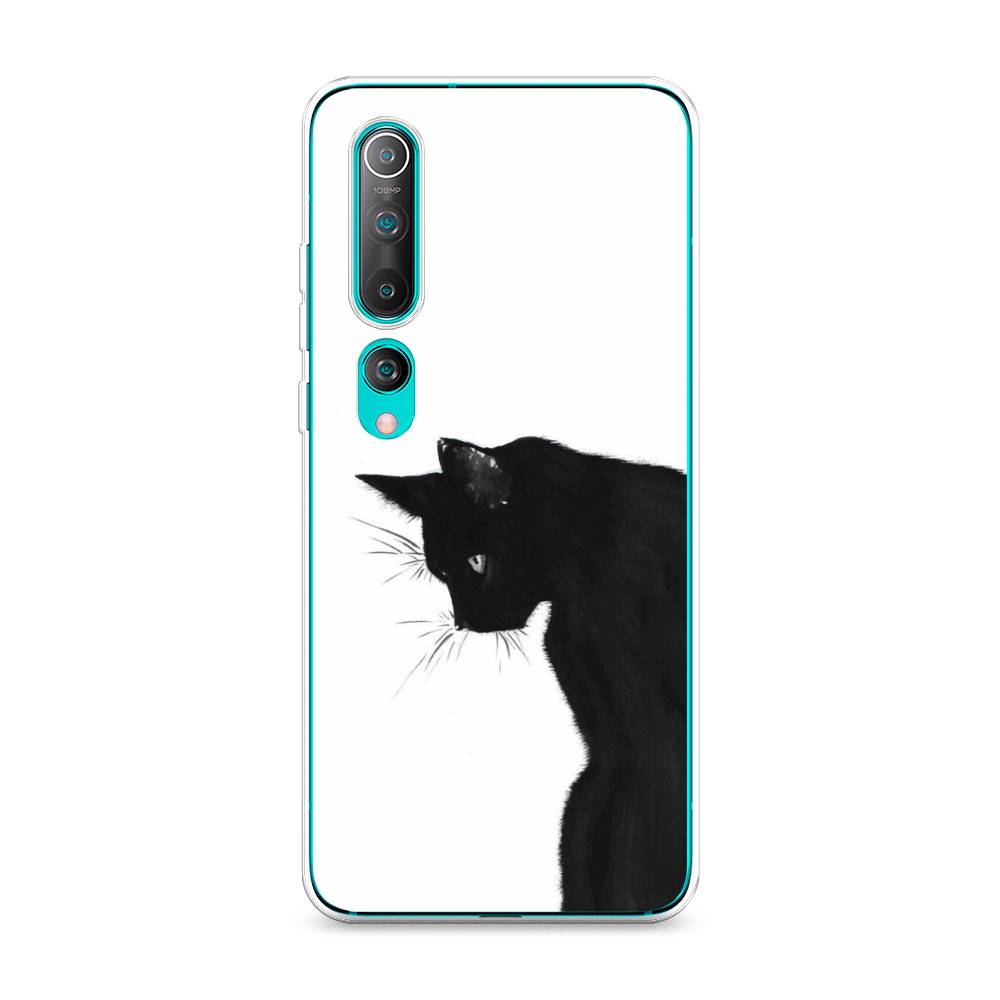 

Чехол Awog на Xiaomi Mi 10 "Black cat", Черный;белый, 37550-1