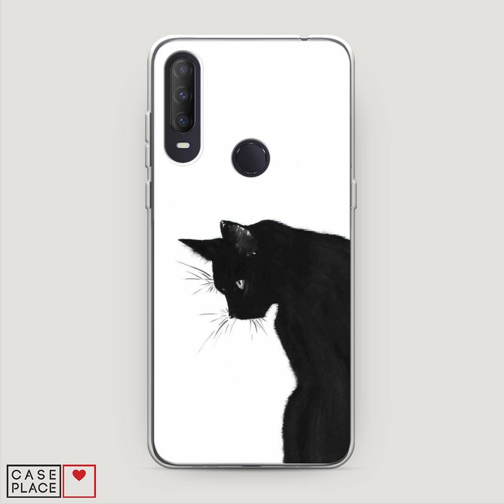 

Чехол Awog на Alcatel 1S (2020) / Алкатель 1S (2020) "Black cat", Черный;белый, 170850-1