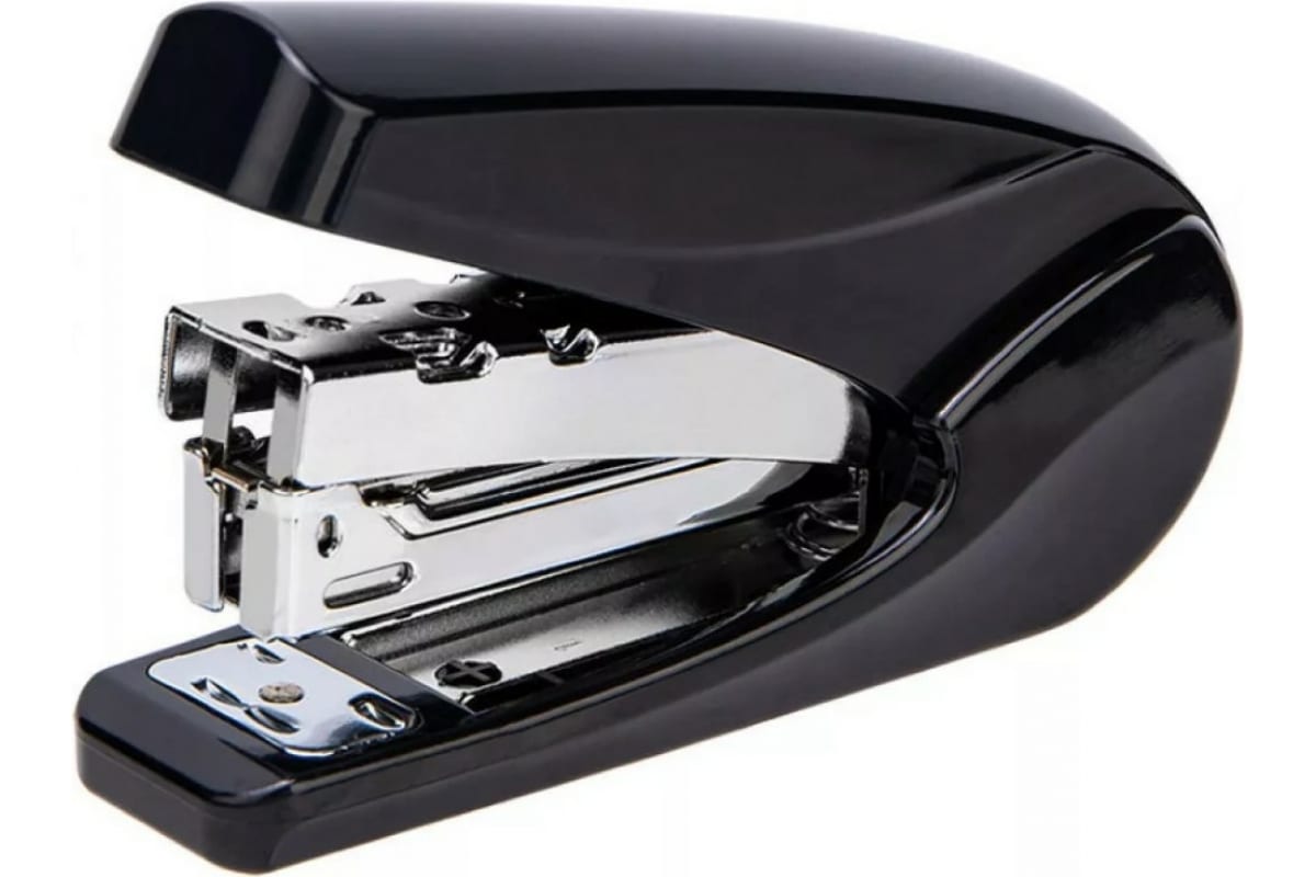 

Степлер Deli 0421BLACK 24/6 26/6 (30листов) черный 50скоб коробка