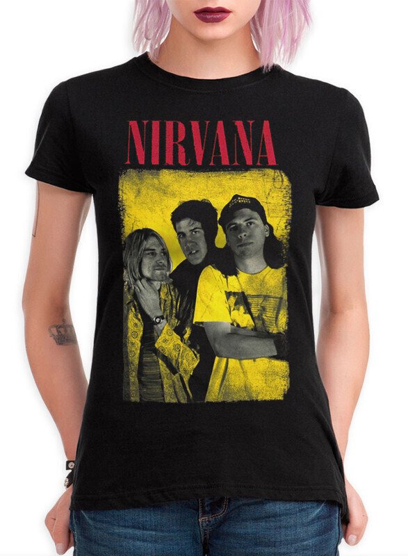 

Футболка женская Dream Shirts Nirvana Женская 50009211 черная M, Nirvana Женская 50009211