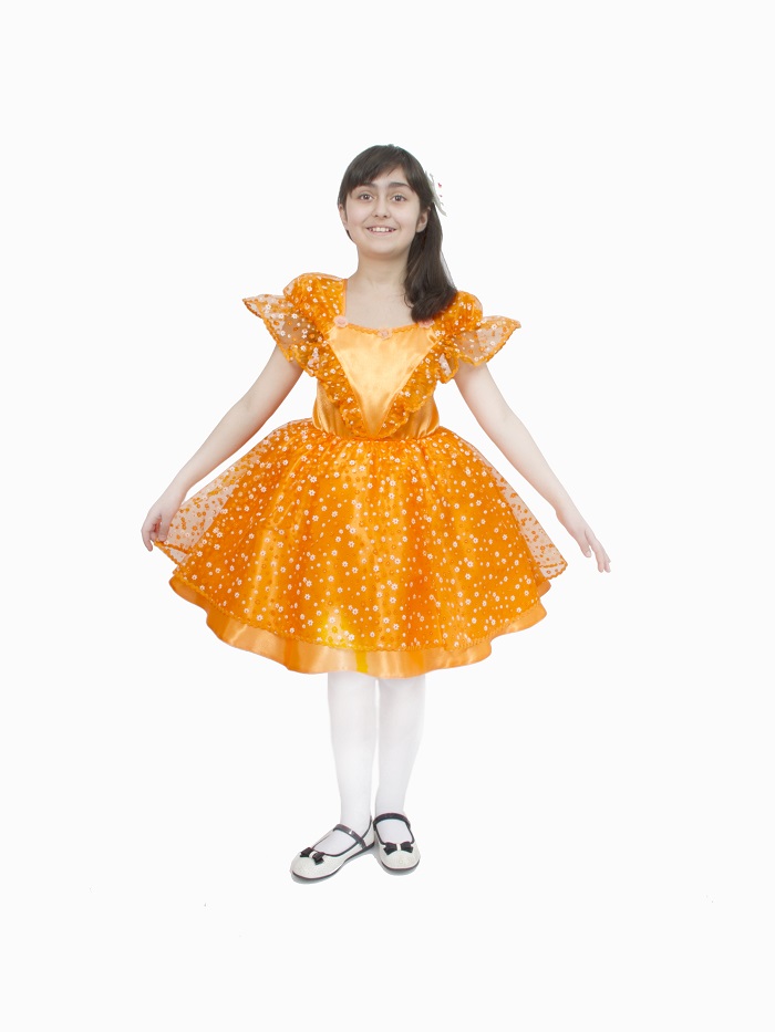 фото Карнавальный костюм д/дев. артэ театральная галерея фея цветов цвет оранжевый размер 140