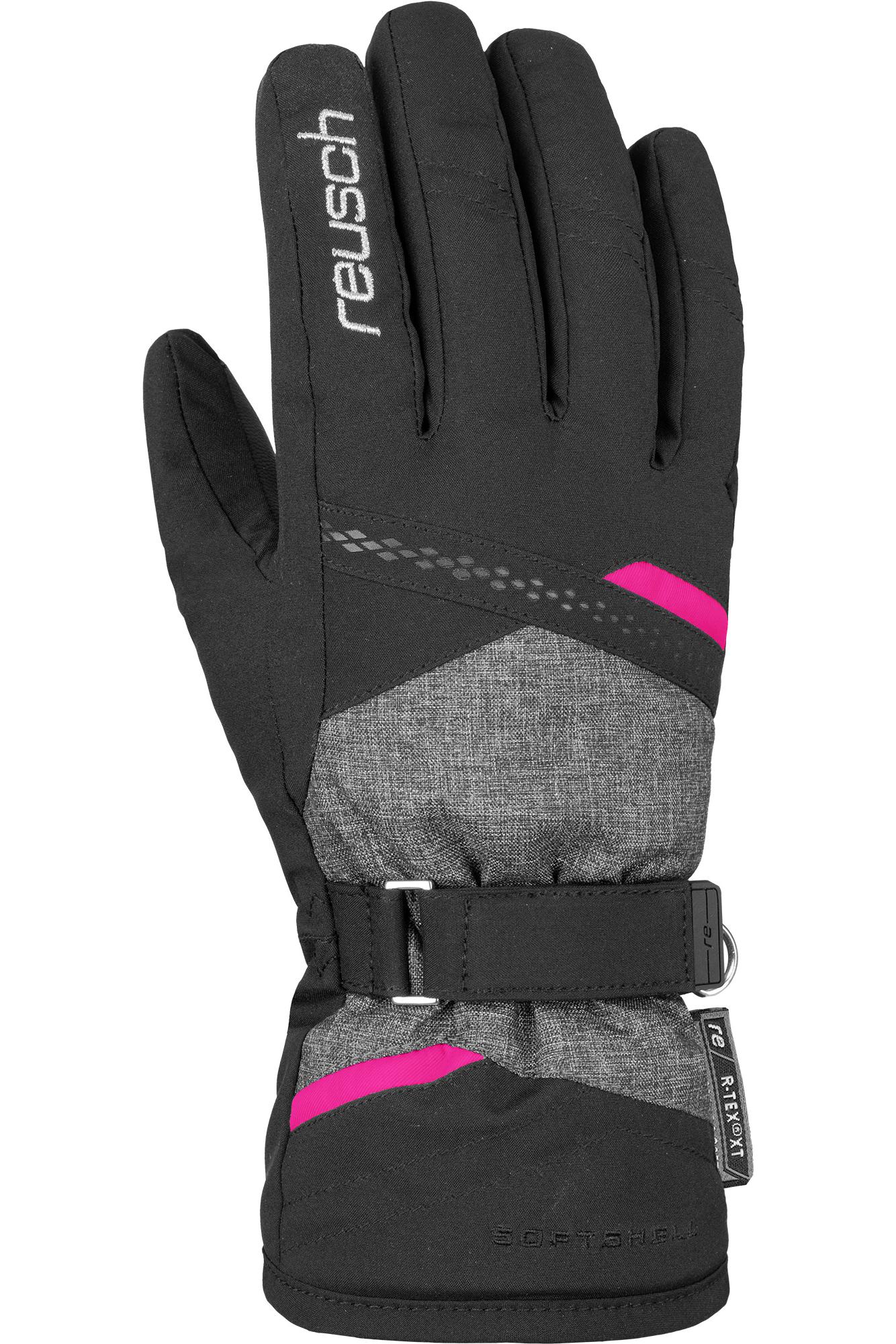 

Перчатки Reusch Hannah R-Tex Xt Black/Black Melange/Pink Glo (Inch (Дюйм):8) 2022-23, Розовый;черный, Hannah R-Tex Xt