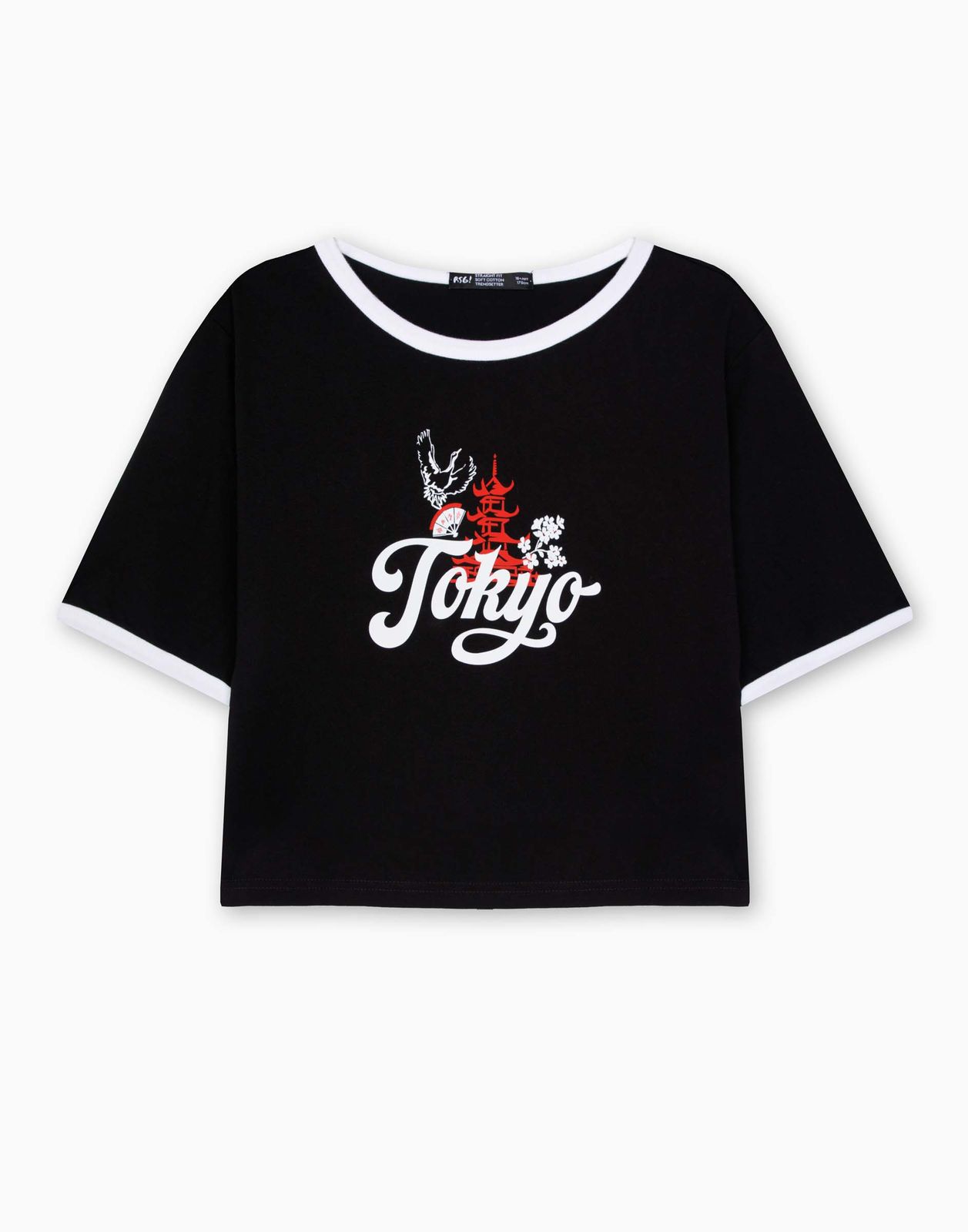 

Футболка для девочки Gloria Jeans GKT023924 черный/белый 14-16л/170, GKT023924