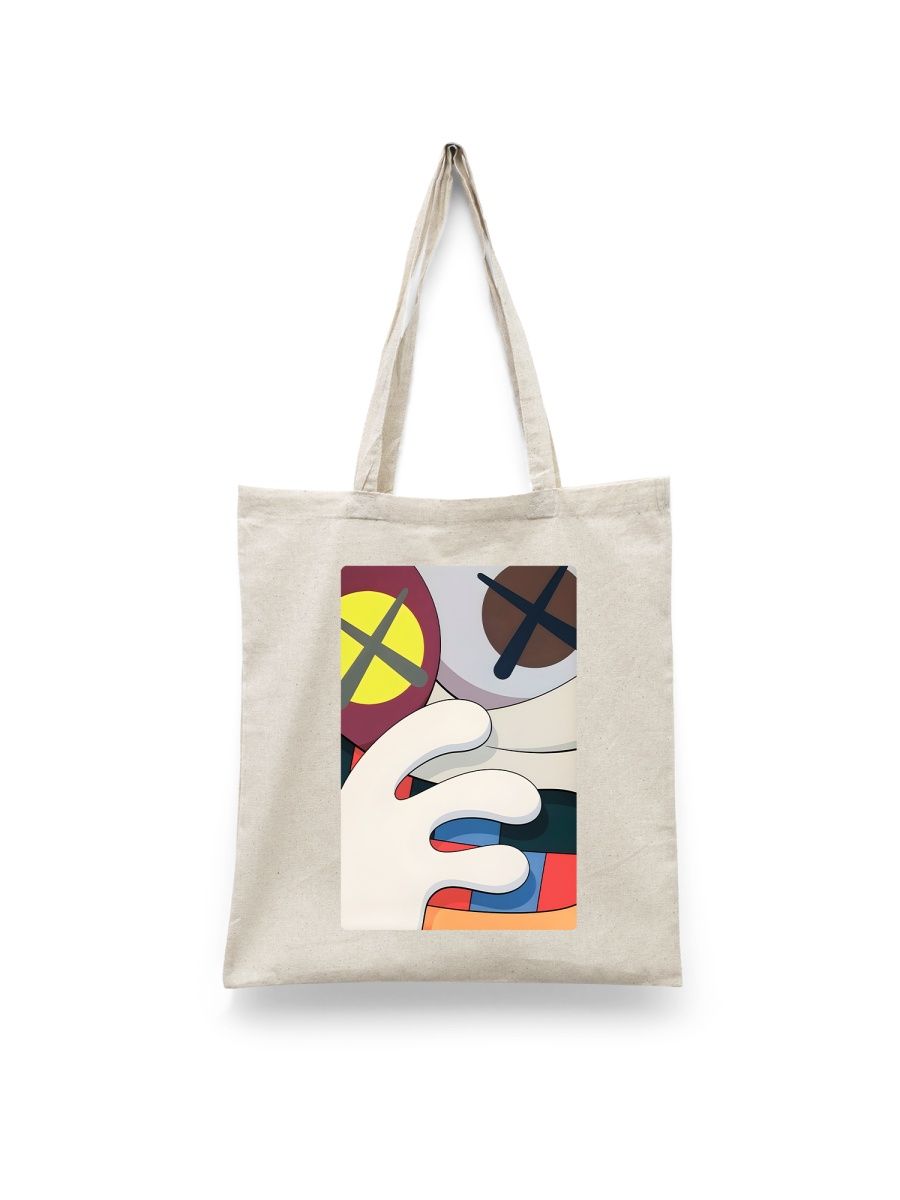 

Шоппер унисекс Каждому Своё Художник/KAWS/Кавс IZKW2, белый, Художник/KAWS/Кавс IZKW2