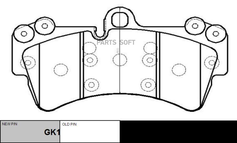 

Колодки Передние Porsche Cayenne Ctr Ckvw-72 CTR арт. GK1299