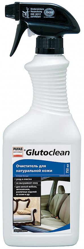 PUFAS Glutoclean №301 очиститель для натуральной кожи (750мл) pufas glutoclean 366 интенсивный очиститель пластмасс 750мл