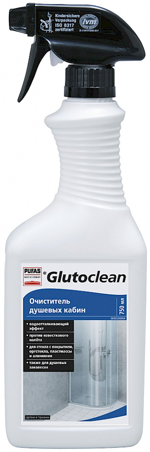 PUFAS Glutoclean №374 очиститель душевых кабин (750мл) pufas glutoclean 380 удалитель пятен ржавчины 750мл