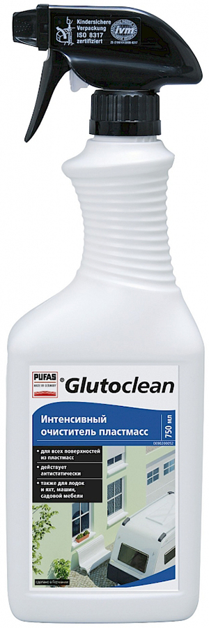 PUFAS Glutoclean №366 интенсивный очиститель пластмасс (750мл) интенсивный очиститель поверхностей glutoclean