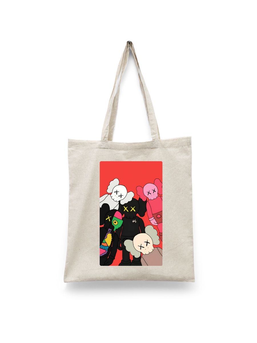 

Шоппер унисекс Каждому Своё Художник/KAWS/Кавс IZKW3, белый, Художник/KAWS/Кавс IZKW3