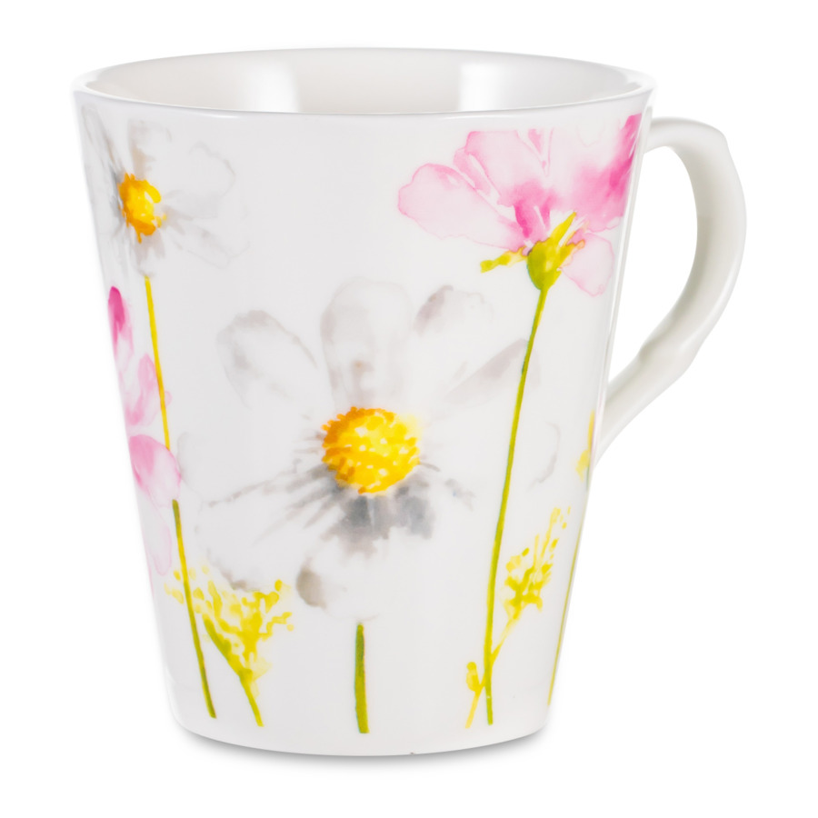 

Кружка Just Mugs Heritage Идеальный сад Ромашки 370 мл, фарфор костяной