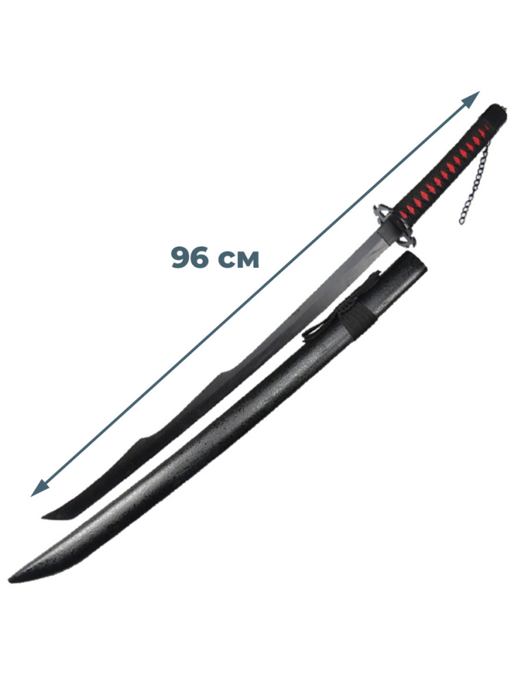 Игрушечный меч банкай катана StarFriend Ичиго Куросаки Блич Bleach, фигурное лезвие, 96 см