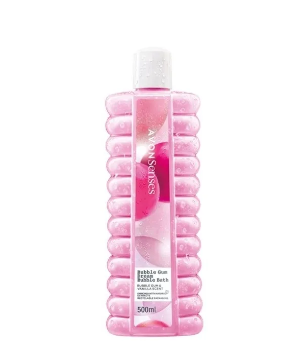 

Пена для ванн Avon Senses Bubble Gum Dream с ароматом бабл-гам и ванили, 500 мл, Розовый