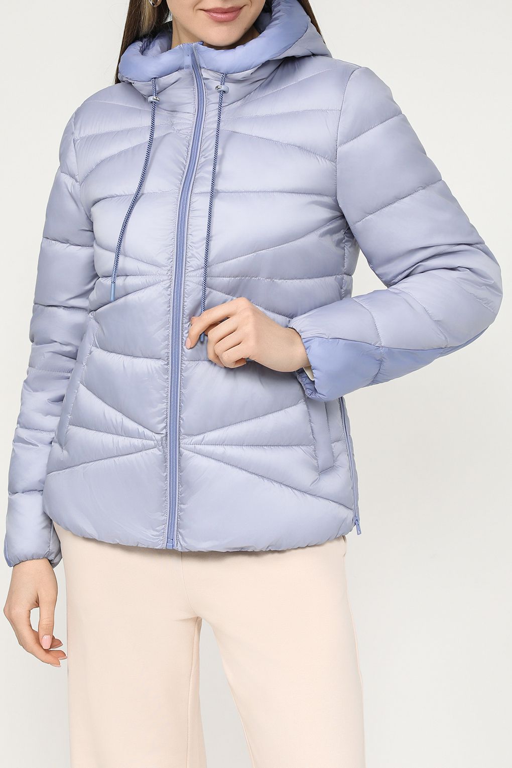 

Куртка женская Esprit Casual 014EE1G371 голубая XS, Голубой, 014EE1G371