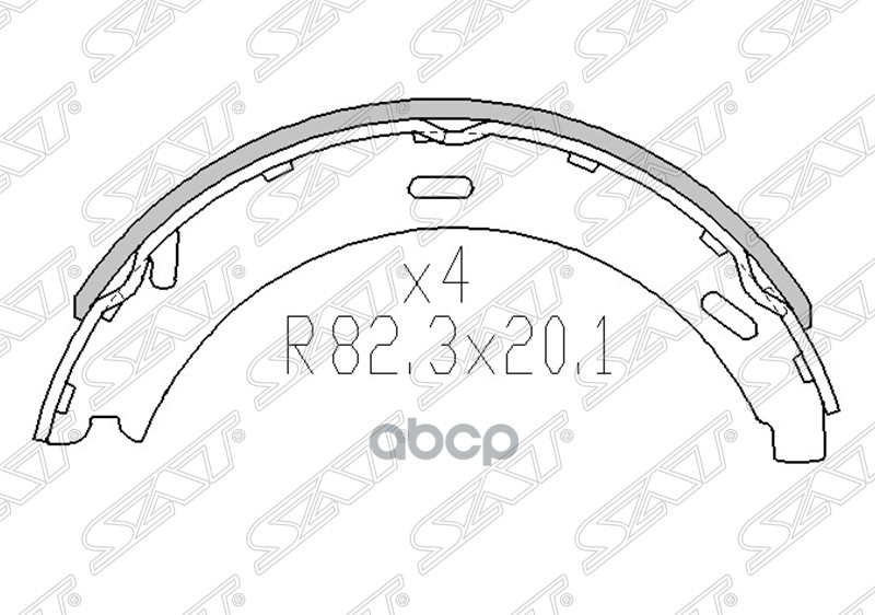 

Колодки Ручного Тормоза Mercedes W245/W202/W203/W124/W210 Sat арт. ST-A2034200120