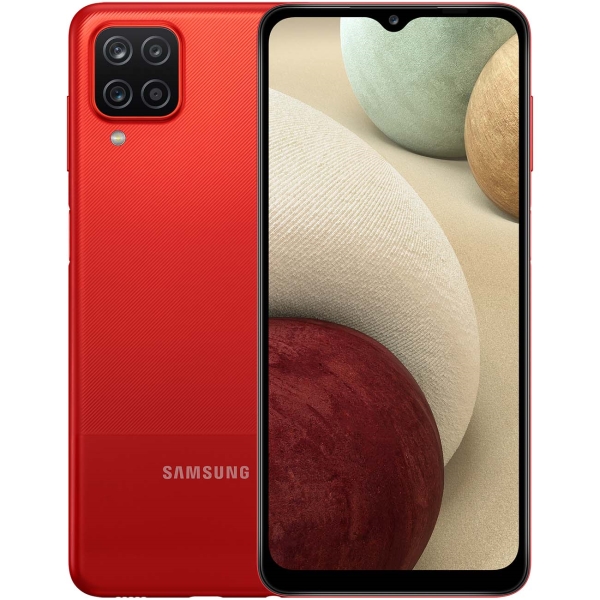 фото Смартфон samsung galaxy a12 4/128gb red (sm-a127fzrkser)