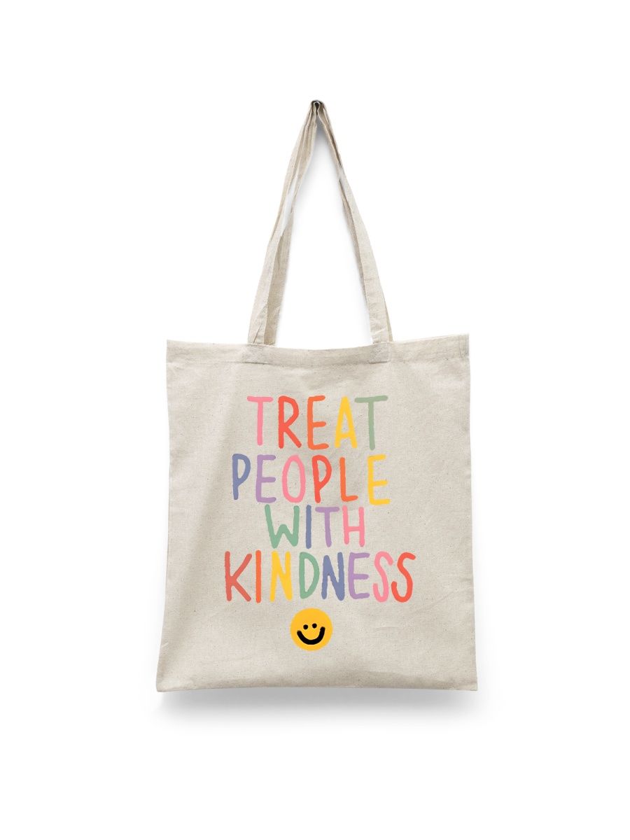 

Шоппер унисекс Каждому Своё Treat people with kindness/Фраза FRBCH12, белый, Treat people with kindness/Фраза FRBCH12