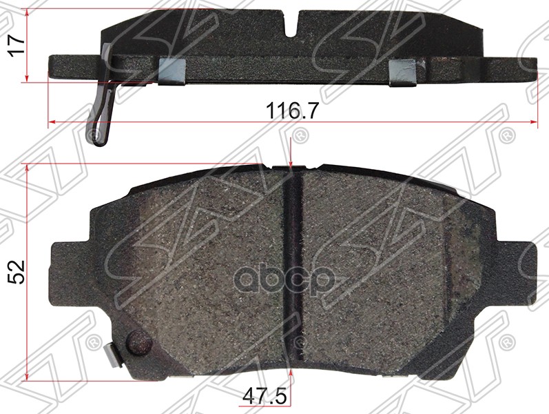 

Колодки Тормозные Fr Toyota Premio,Allion,Vista 01- Sat арт. ST0446532230
