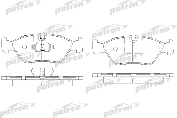 PATRON PBP256 Колодки тормозные дисковые BMW