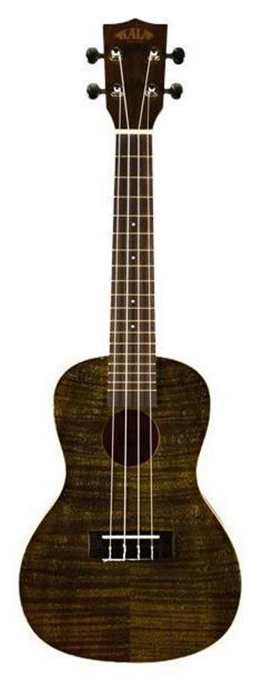 фото Укулеле концерт kala ka-cembk concert exotic mahogany black ukulele, kala (кала)