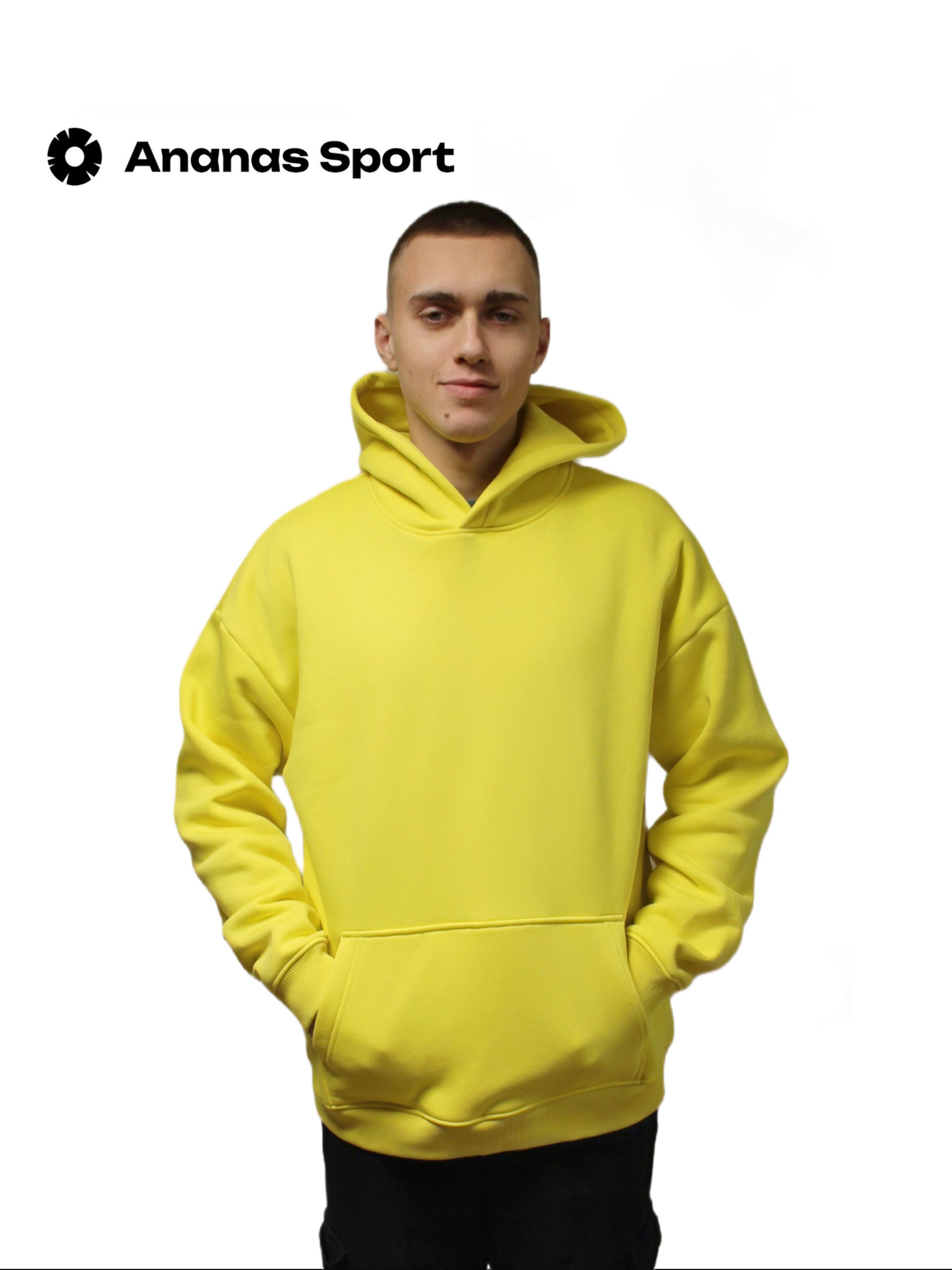 

Худи унисекс Ananas Y-001 желтое L, Желтый, Y-001