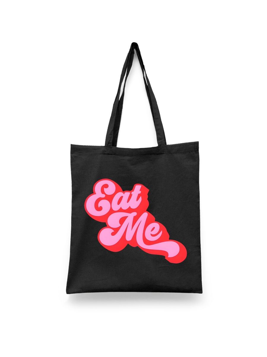 

Шоппер унисекс Каждому Своё Eat me/Съешь меня FRBCH4, черный, Eat me/Съешь меня FRBCH4