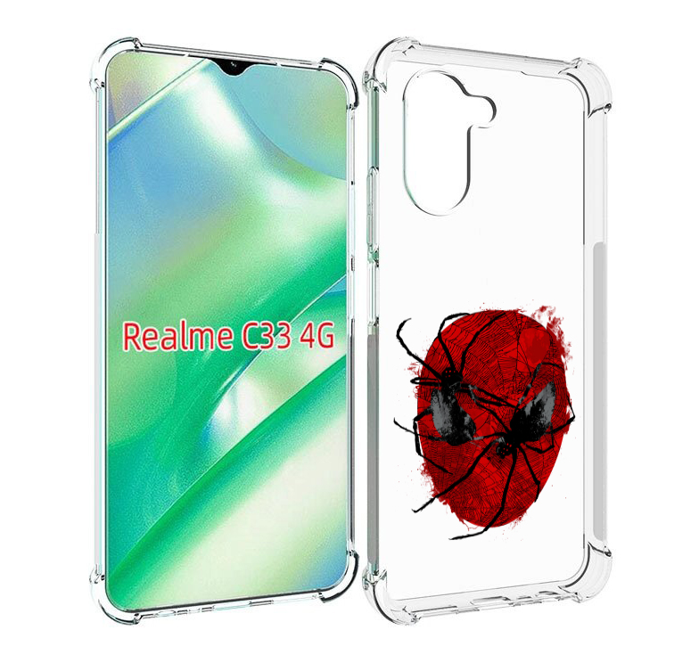 

Чехол MyPads человек паук для Realme C33 4G, Прозрачный, Tocco