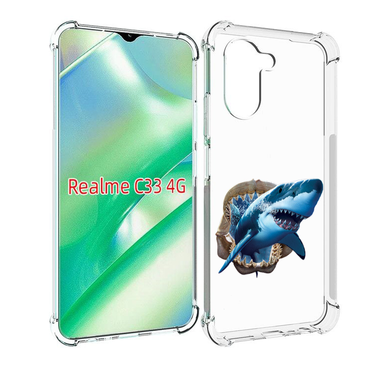 

Чехол MyPads челюсти для Realme C33 4G, Прозрачный, Tocco