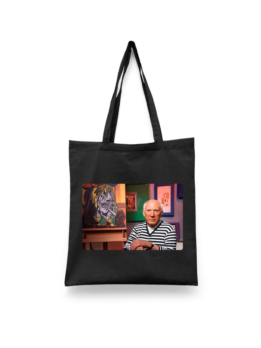 

Шоппер унисекс Каждому Своё Пабло Пикассо/Pablo Picasso IZPK3, черный, Пабло Пикассо/Pablo Picasso IZPK3