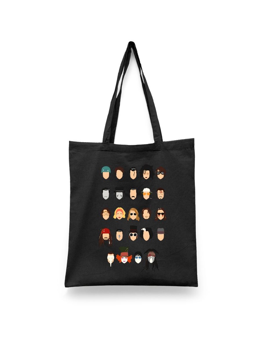 

Шоппер унисекс Каждому Своё Джонни Депп/Johnny Depp/Актер IZDD1, черный, Джонни Депп/Johnny Depp/Актер IZDD1