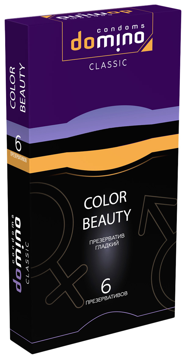 Купить Разноцветные презервативы DOMINO Classic Colour Beauty - 6 шт. Domino