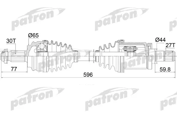

Приводной вал PATRON PDS0421