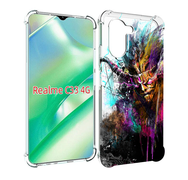 

Чехол MyPads яркий дьявол для Realme C33 4G, Прозрачный, Tocco