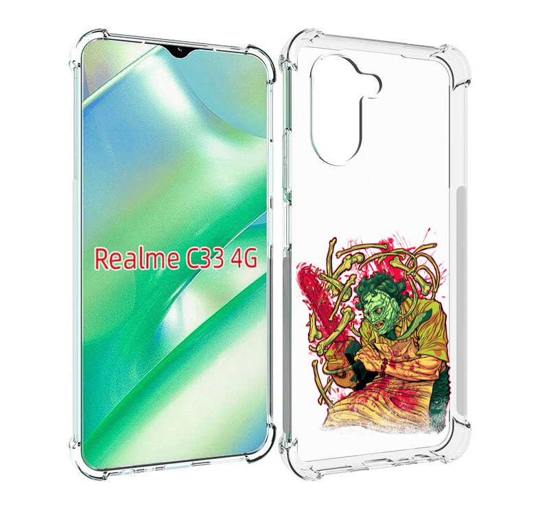

Чехол MyPads яркий мясник для Realme C33 4G, Прозрачный, Tocco