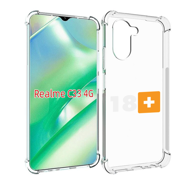 

Чехол MyPads 18+ для Realme C33 4G, Прозрачный, Tocco