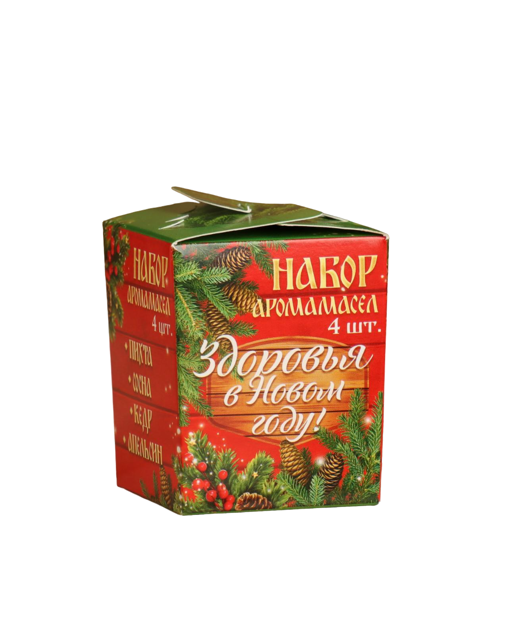 фото Набор эфирных масел "здоровья в новом году!", 4 шт. по 10 мл банная забава